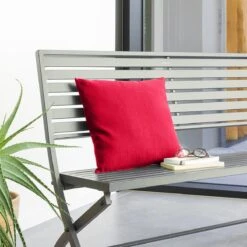 Coussin Carré (40 Cm) Korai Rouge Grenade