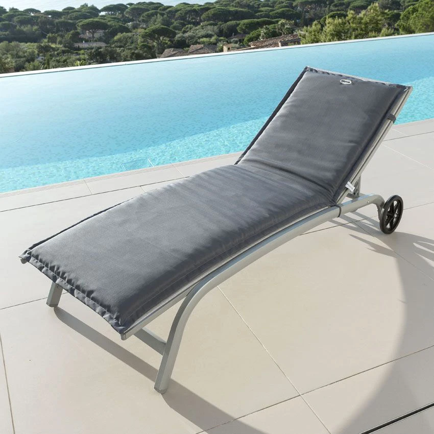 Coussin de transat déhoussable (L190 cm) Korai Gris ardoise Coussin De Transat Déhoussable (L190 Cm) Korai Gris Ardoise -Mobilier De Jardin coussin de transat river ardoise 44146