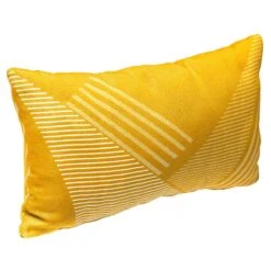 Coussin Rectangulaire (50 Cm) Jacquard Jaune Moutarde