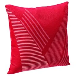 Coussin (40 Cm) Jacquard Rouge Grenade