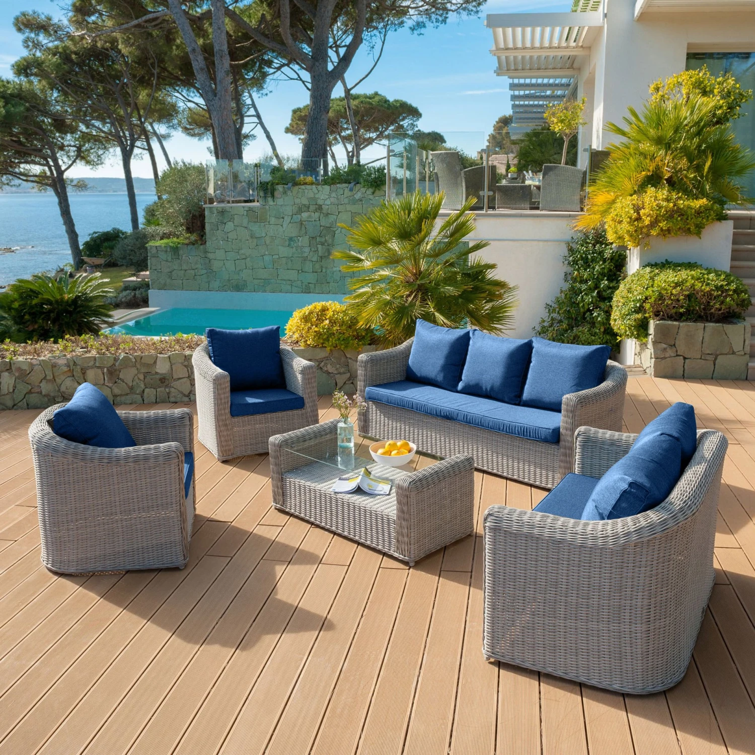 Coussins de remplacement pour salon de jardin Calvi 7 places - Bleu Coussins De Remplacement Pour Salon De Jardin Calvi 7 Places - Bleu -Mobilier De Jardin coussins de remplacement pour salon de jardin 7 places calvi bleu 127837 1682325191