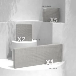 Coussins De Remplacement Pour Salon De Jardin Calvi 5 Places - Taupe