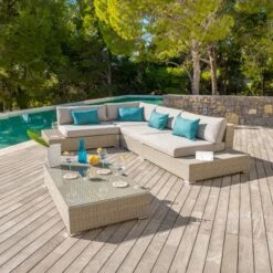 Coussins De Remplacement Pour Salon De Jardin Palma - Gris -Mobilier De Jardin coussins de remplacement pour salon de jardin palma gris 94588 1622730284