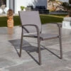 Fauteuil De Jardin Alu Empilable Murano - Taupe