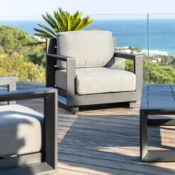 Fauteuil De Jardin Elba - Anthracite -Mobilier De Jardin fauteuil de jardin elba anthracite 111446 1648202022