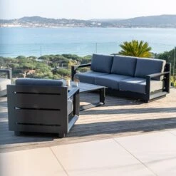 Fauteuil De Jardin Elba - Anthracite -Mobilier De Jardin fauteuil de jardin elba anthracite 111446 1648202191