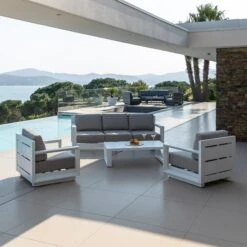Fauteuil De Jardin Elba - Blanc -Mobilier De Jardin fauteuil de jardin elba blanc 111449 1648200357