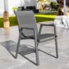 Fauteuil De Jardin Empilable Corfu - Gris Anthracite