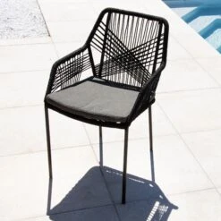 Fauteuil De Jardin Empilable Seville - Noir