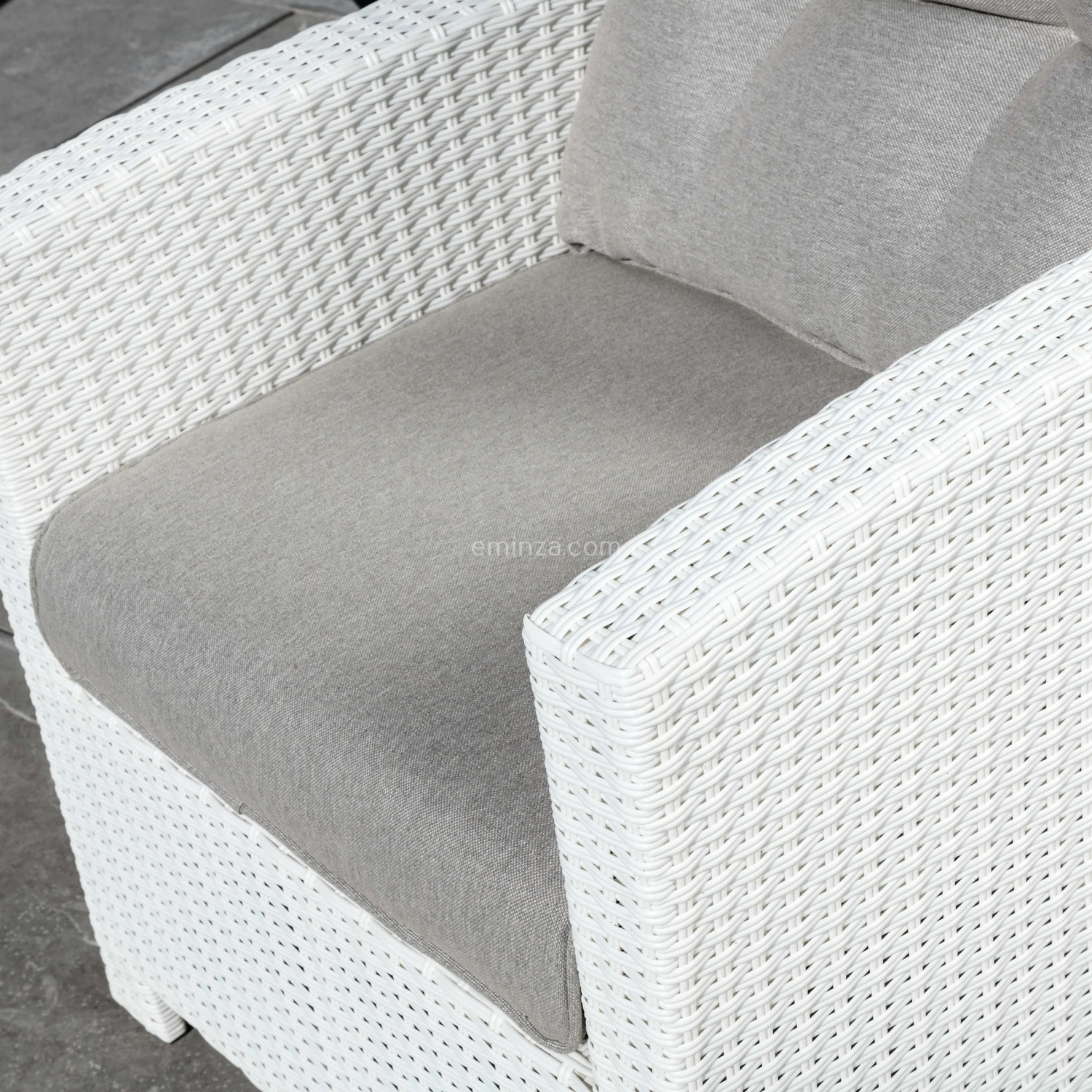 Fauteuil de jardin Tivoli - Blanc/Taupe Fauteuil De Jardin Tivoli - Blanc/Taupe -Mobilier De Jardin fauteuil de jardin tivoli blanc taupe 76685 1583317733