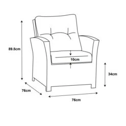 Fauteuil De Jardin Tivoli - Blanc/Taupe 4 Fauteuil De Jardin Tivoli - Blanc/Taupe -Mobilier De Jardin fauteuil de jardin tivoli blanc taupe 76685 1667899672