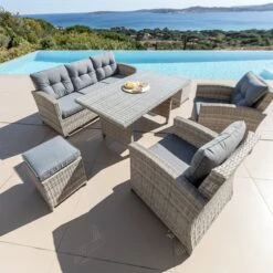 Fauteuil De Jardin Tivoli - Gris Clair/Gris Foncé -Mobilier De Jardin fauteuil de jardin tivoli gris clair gris fonc 76679 1648457935