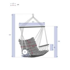 Fauteuil Suspendu Jinja - Noir -Mobilier De Jardin fauteuil suspendu jinja noir 112910 1647596446