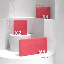 Housses De Coussin De Remplacement Pour Salon De Jardin Calvi 4 Places - Rouge