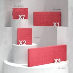 Housses De Coussin De Remplacement Pour Salon De Jardin Calvi 7 Places - Rouge