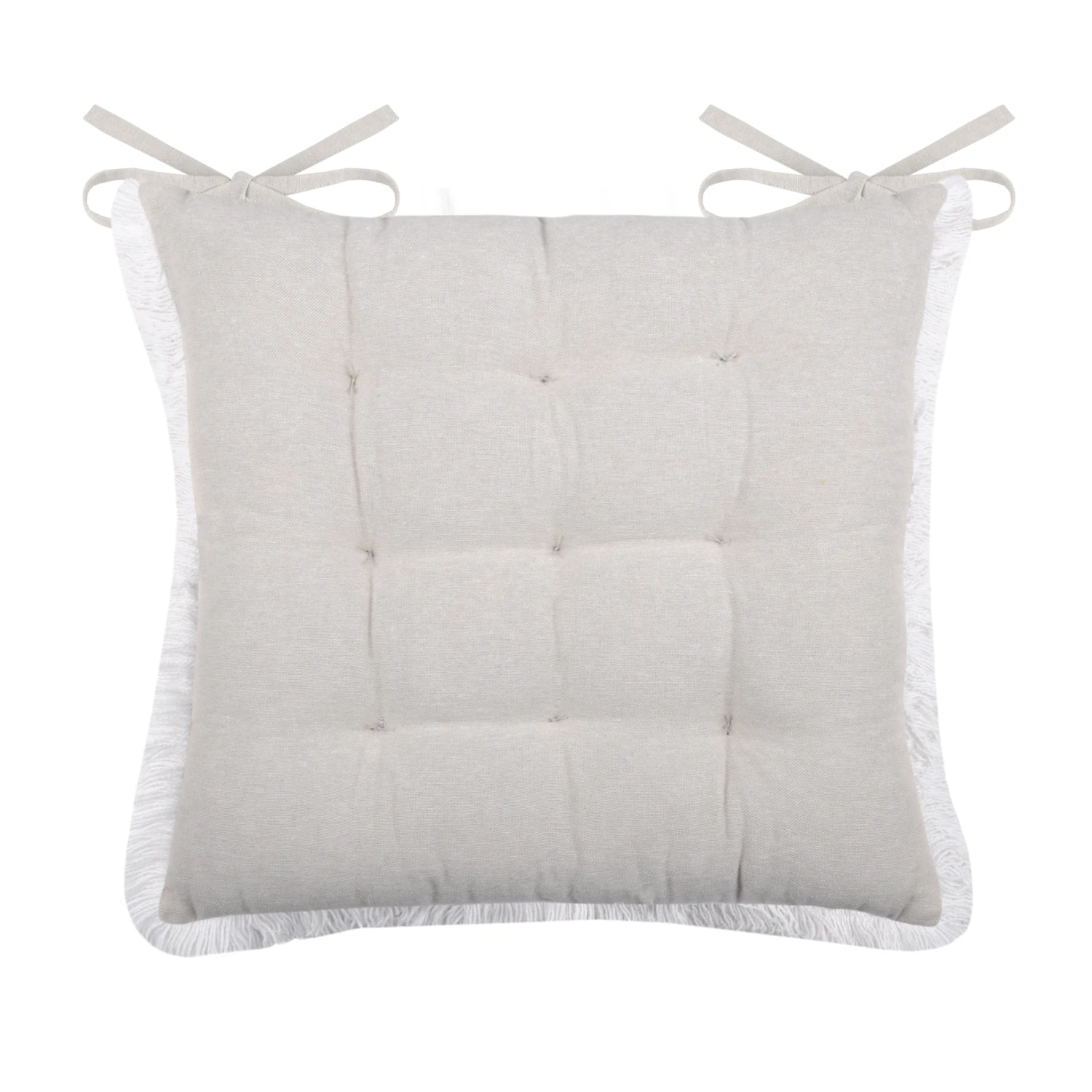 Coussin de chaise carré (40 cm) Inboard Gris Coussin De Chaise Carré (40 Cm) Inboard Gris -Mobilier De Jardin inboard galette 9pts 40x40 recto motifs verso uni finition franges 80821 1580719005