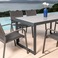 Table De Jardin 6 Places Aluminium/Céramique Kore (D120 Cm) - Gris Anthracite 2 Table De Jardin 6 Places Aluminium/Céramique Kore (D120 Cm) - Gris Anthracite -Mobilier De Jardin kore anthracite 38 2400