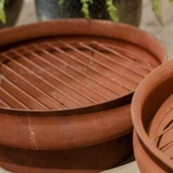 Lot De 2 Braseros Rond Rouille -Mobilier De Jardin lot de 2 brasro terra dia60 00l60 00w60 00 h24 00cm dia50 00l50 00w50 00 h24 00cm rouille 124713 1672652783