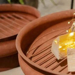 Lot De 2 Braseros Rond Rouille -Mobilier De Jardin lot de 2 brasro terra dia60 00l60 00w60 00 h24 00cm dia50 00l50 00w50 00 h24 00cm rouille 124713 1672652795