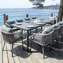 Lot De 2 Fauteuils De Jardin Amalfi - Gris Anthracite -Mobilier De Jardin lot de 2 fauteuils de jardin amalfi gris anthracite 124932 1685709194