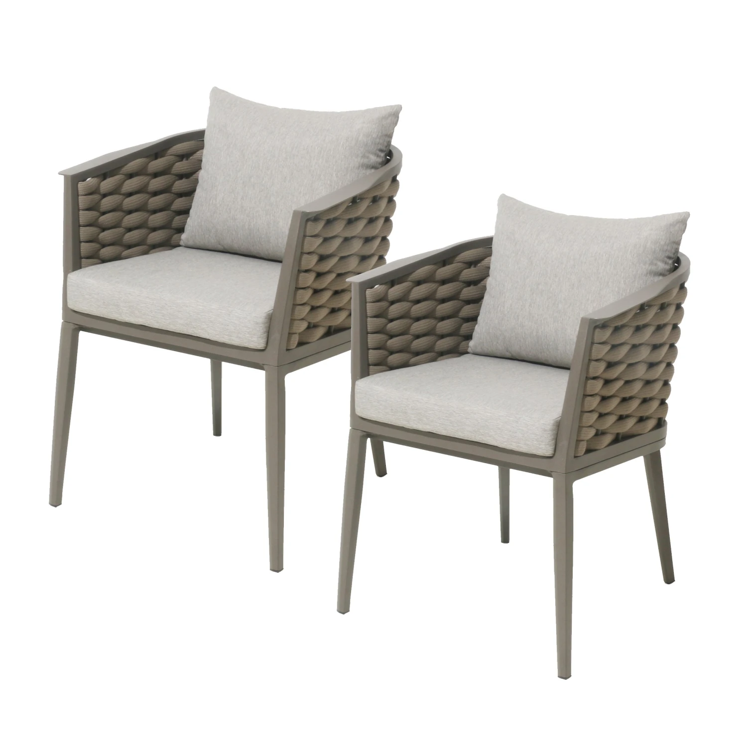 Lot de 2 fauteuils de jardin Embruns - Noisette Lot De 2 Fauteuils De Jardin Embruns - Noisette -Mobilier De Jardin lot de 2 fauteuils de jardin embruns noisette 68426 1680769809