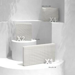 Lot De Coussins De Remplacement Pour Salon De Jardin Calvi 4 Places - Beige