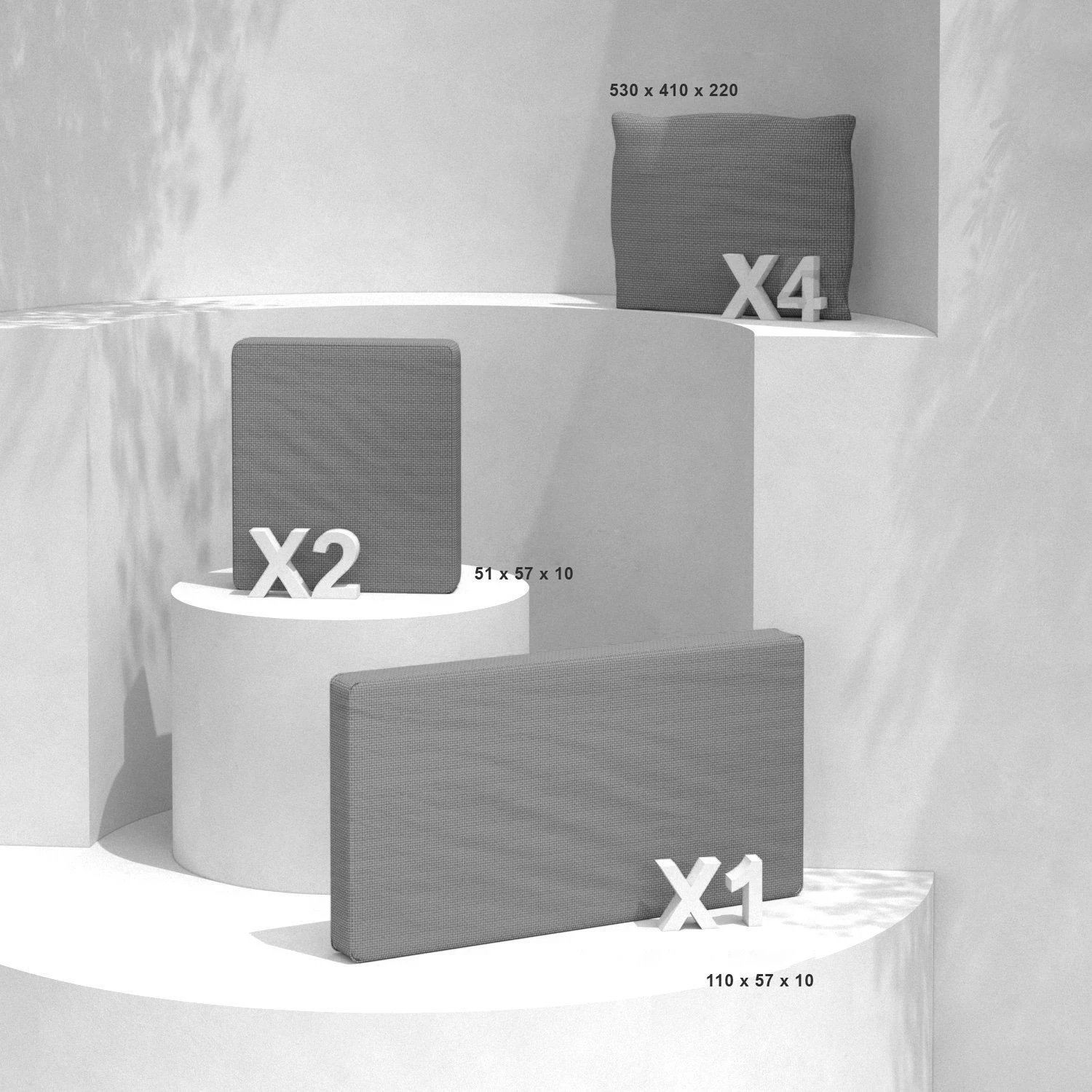 Lot de coussins de remplacement pour salon de jardin Calvi 4 places - Gris foncé Lot De Coussins De Remplacement Pour Salon De Jardin Calvi 4 Places - Gris Foncé -Mobilier De Jardin lot de coussins de remplacement pour salon de jardin calvi 4 places gris fonc 127832 1682667014