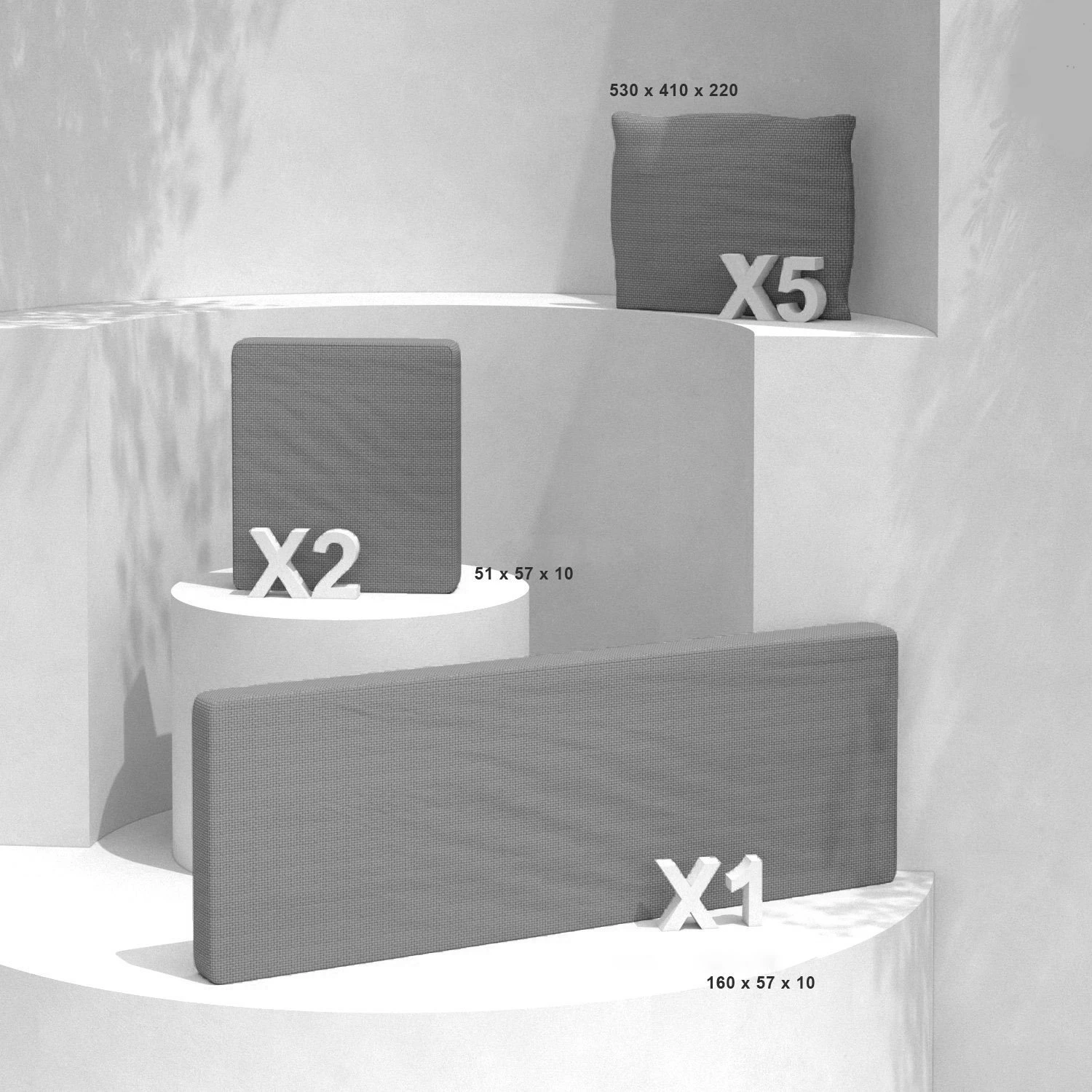 Lot de coussins de remplacement pour salon de jardin Calvi 5 places - Gris foncé Lot De Coussins De Remplacement Pour Salon De Jardin Calvi 5 Places - Gris Foncé -Mobilier De Jardin lot de coussins de remplacement pour salon de jardin calvi 5 places gris fonc 127833 1682666874