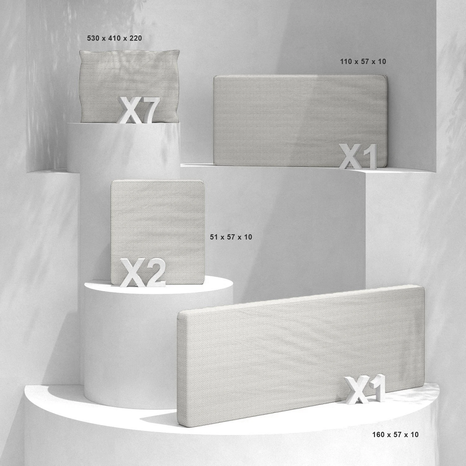 Lot de coussins de remplacement pour salon de jardin Calvi 7 places - Beige Lot De Coussins De Remplacement Pour Salon De Jardin Calvi 7 Places - Beige -Mobilier De Jardin lot de coussins de remplacement pour salon de jardin calvi 7 places beige 127825 1682668608