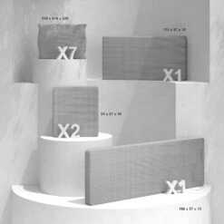 Lot De Coussins De Remplacement Pour Salon De Jardin Calvi 7 Places - Gris Clair