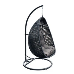 Loveuse Suspendue Coral - Gris Anthracite -Mobilier De Jardin loveuse suspendue coral anthracite 76700