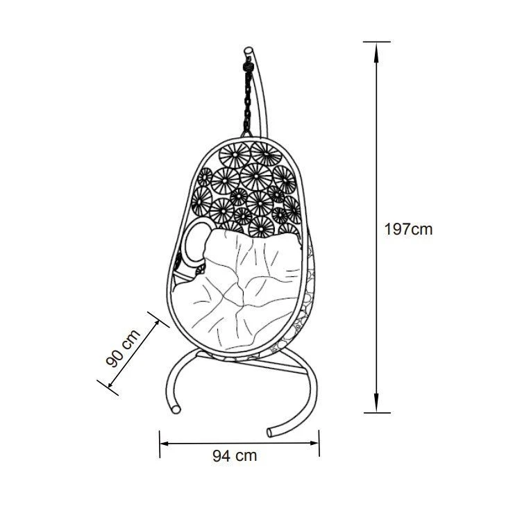 Loveuse suspendue Paros - Gris anthracite Loveuse Suspendue Paros - Gris Anthracite -Mobilier De Jardin loveuse suspendue paros gris anthracite 76736 1667901883