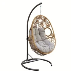 Loveuse Suspendue Paros - Naturel/Beige -Mobilier De Jardin loveuse suspendue paros naturel beige 76739 1589546493