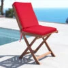 Galette De Chaise Avec Dossier (L90 Cm) Mambo Rouge