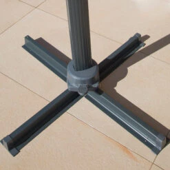 Parasol Déporté Bahia Rectangulaire (L4 X 3 M) - Gris Anthracite -Mobilier De Jardin parasol 3x4m fresno anthracite bahia r n remplace fresno mais en beaucoup mieux 68613 3