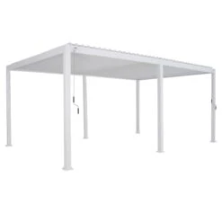 Pergola Evora GM (3,6 X 6 M) - Blanc -Mobilier De Jardin pergola evora gm 3 6 x 6 m blanc 126228 1675247757