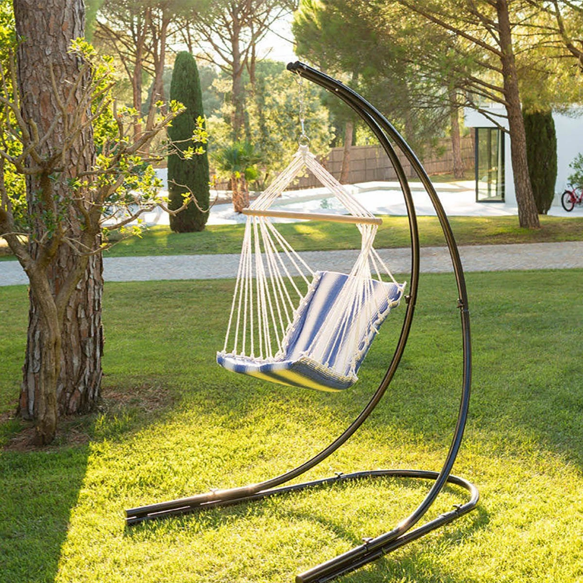 Pied pour fauteuil suspendu - Noir Pied Pour Fauteuil Suspendu - Noir -Mobilier De Jardin pied pour fauteuil suspendu noir 22222 1641471365