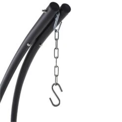 Pied Pour Fauteuil Suspendu - Noir 3 Pied Pour Fauteuil Suspendu - Noir -Mobilier De Jardin pied pour hamac suspendu noir 22222 1