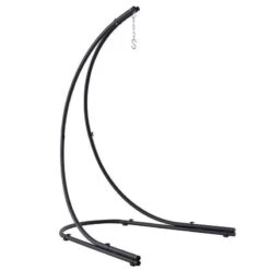 Pied Pour Fauteuil Suspendu - Noir 2 Pied Pour Fauteuil Suspendu - Noir -Mobilier De Jardin pied pour hamac suspendu noir 22222