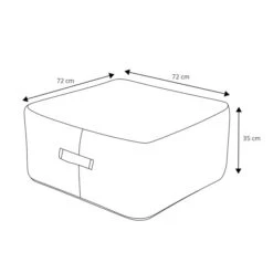 Pouf De Jardin Gonflable Bubble Carré - Anthracite -Mobilier De Jardin pouf de jardin gonflable bubble carr anthracite 111419 1667914758