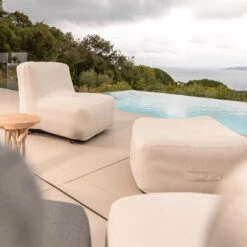 Pouf De Jardin Gonflable Carré Bubble - Taupe -Mobilier De Jardin pouf de jardin gonflable carre taupe 111422 1648213685