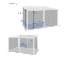 Lot De 4 Rideaux De Tonnelle Avila (4 X 3 M) - Gris Ardoise 2 Lot De 4 Rideaux De Tonnelle Avila (4 X 3 M) - Gris Ardoise -Mobilier De Jardin rideaux avila rail 4x3m ard 112937 1641892357