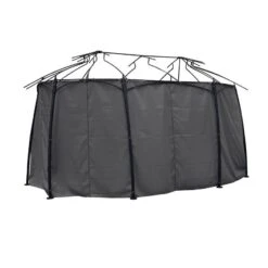 Lot De 8 Rideaux De Tonnelle Maldives (3 X L5 M) - Gris Ardoise