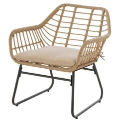 Salon De Jardin Algarve Beige Naturel - 4 Places -Mobilier De Jardin salon algarve 4p eminza 112997 1641828703