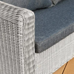 Salon De Jardin Calvi Gris - 7 Places -Mobilier De Jardin salon de jardin 5 pcs 7 places calvi gris remplace giglio mais avec table basse en verre 68615 2