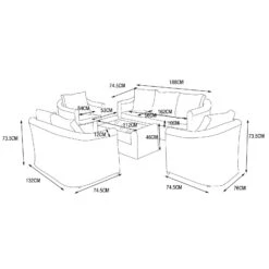 Salon De Jardin Calvi Blanc/Gris Clair - 7 Places -Mobilier De Jardin salon de jardin calvi blanc gris clair 7 places 44052 1667832280