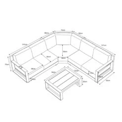 Salon De Jardin D'angle Elba Blanc - 5 Places -Mobilier De Jardin salon de jardin d angle 5 places alu elba blanc 124923 1677668417