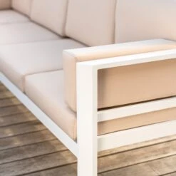 Salon De Jardin D'angle Ostara Blanc - 6 Places -Mobilier De Jardin salon de jardin d angle ostara blanc 6 places 94675 1648718713