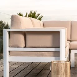 Salon De Jardin D'angle Ostara Blanc - 6 Places -Mobilier De Jardin salon de jardin d angle ostara blanc 6 places 94675 1648718876