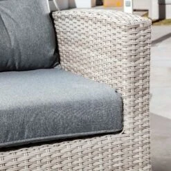 Salon De Jardin D'angle Tivoli Gris Clair/Gris Foncé - 7 Places -Mobilier De Jardin salon de jardin d angle tivoli gris clair gris fonce 7 places 76862 1584022036